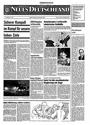 Neues Deutschland Online-Archiv on Dec 28, 1969
