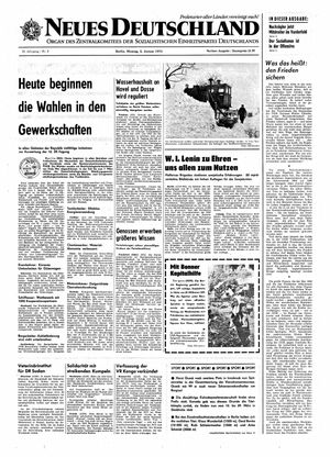 Neues Deutschland Online-Archiv vom 05.01.1970