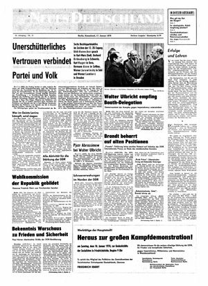 Neues Deutschland Online-Archiv vom 17.01.1970