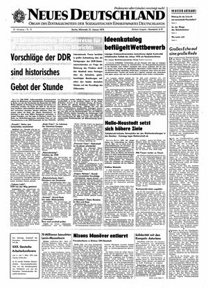 Neues Deutschland Online-Archiv vom 21.01.1970