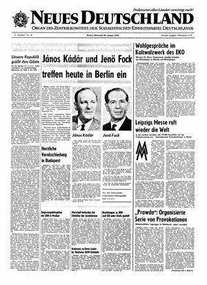 Neues Deutschland Online-Archiv vom 28.01.1970