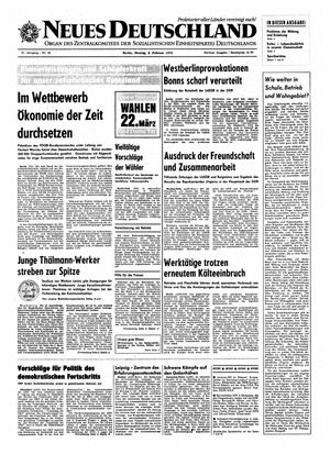 Neues Deutschland Online-Archiv vom 02.02.1970