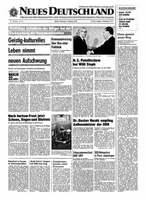 Neues Deutschland Online-Archiv vom 03.02.1970