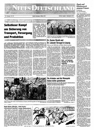 Neues Deutschland Online-Archiv vom 08.03.1970