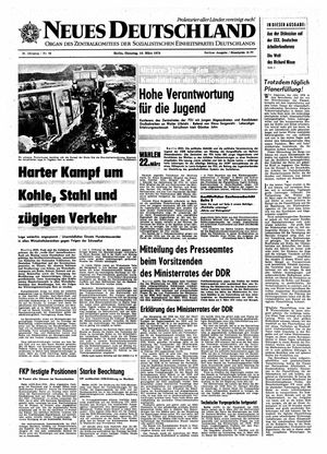 Neues Deutschland Online-Archiv vom 10.03.1970