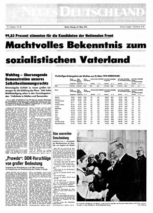 Neues Deutschland Online-Archiv vom 23.03.1970