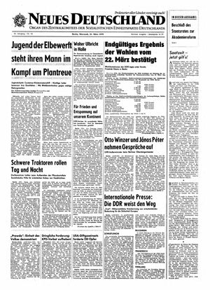 Neues Deutschland Online-Archiv vom 25.03.1970