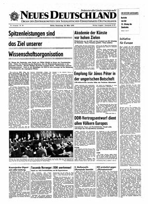 Neues Deutschland Online-Archiv vom 26.03.1970