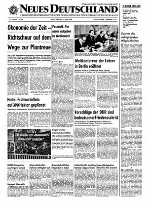 Neues Deutschland Online-Archiv vom 07.04.1970