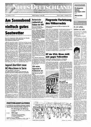 Neues Deutschland Online-Archiv vom 03.05.1970