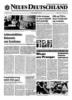 Neues Deutschland Online-Archiv vom 07.05.1970