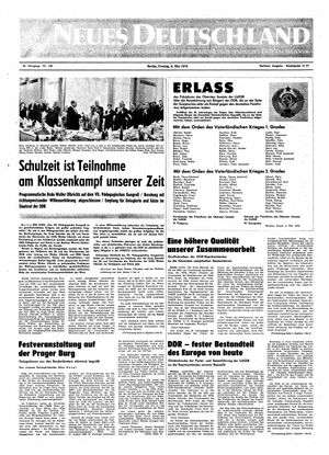 Neues Deutschland Online-Archiv vom 08.05.1970