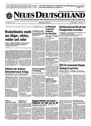 Neues Deutschland Online-Archiv vom 25.05.1970