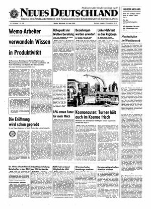 Neues Deutschland Online-Archiv vom 10.06.1970