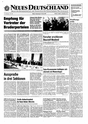 Neues Deutschland Online-Archiv vom 18.06.1970