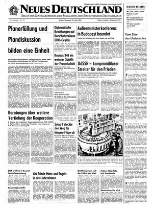 Neues Deutschland Online-Archiv vom 23.06.1970