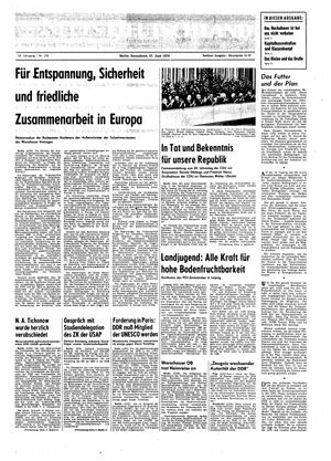 Neues Deutschland Online-Archiv vom 27.06.1970