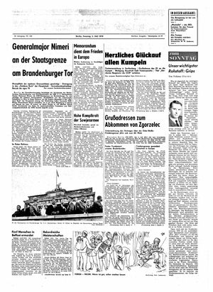 Neues Deutschland Online-Archiv vom 05.07.1970