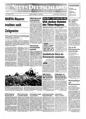Neues Deutschland Online-Archiv vom 11.07.1970