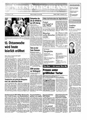 Neues Deutschland Online-Archiv vom 12.07.1970