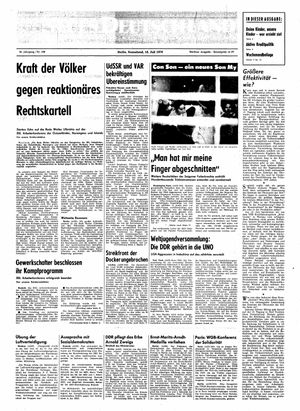 Neues Deutschland Online-Archiv vom 18.07.1970