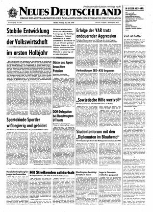 Neues Deutschland Online-Archiv vom 24.07.1970