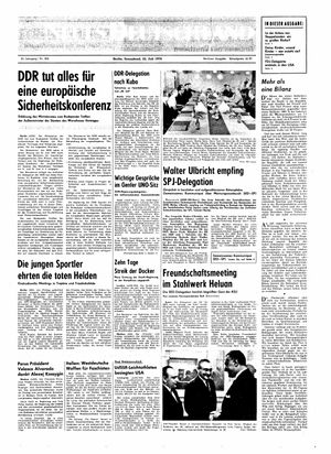Neues Deutschland Online-Archiv vom 25.07.1970