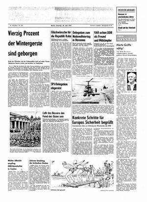 Neues Deutschland Online-Archiv vom 26.07.1970