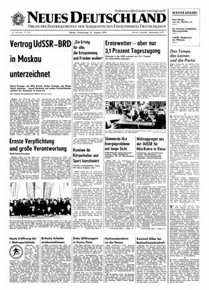 Neues Deutschland Online-Archiv vom 13.08.1970