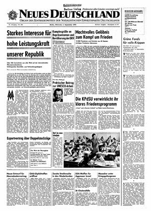 Neues Deutschland Online-Archiv vom 02.09.1970