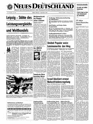Neues Deutschland Online-Archiv vom 07.09.1970