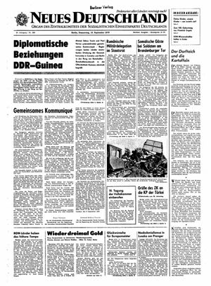 Neues Deutschland Online-Archiv on Sep 10, 1970