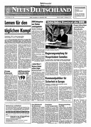 Neues Deutschland Online-Archiv vom 12.09.1970