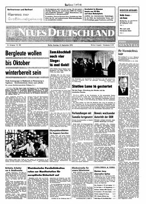 Neues Deutschland Online-Archiv on Sep 13, 1970
