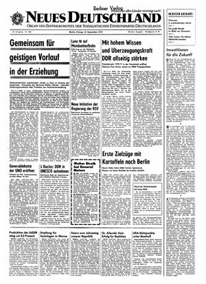 Neues Deutschland Online-Archiv vom 18.09.1970