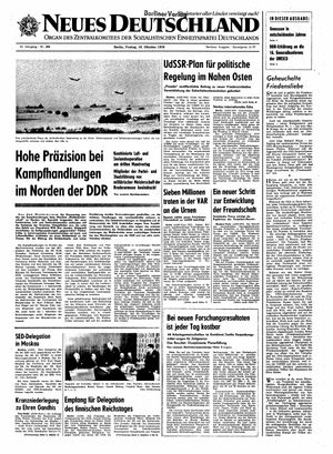 Neues Deutschland Online-Archiv vom 16.10.1970