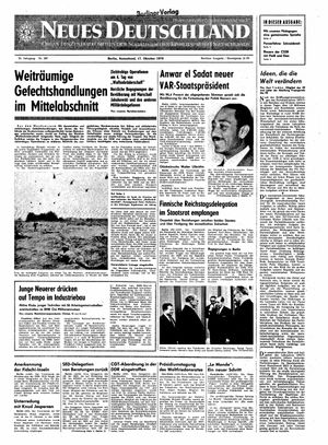 Neues Deutschland Online-Archiv vom 17.10.1970