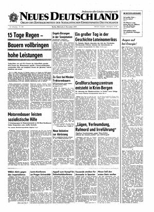 Neues Deutschland Online-Archiv vom 04.11.1970