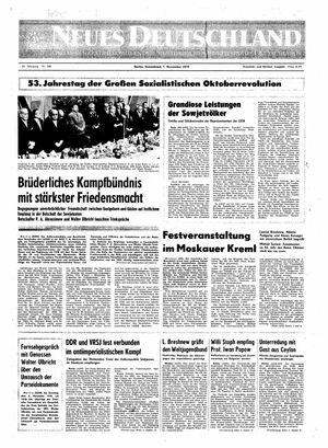 Neues Deutschland Online-Archiv vom 07.11.1970
