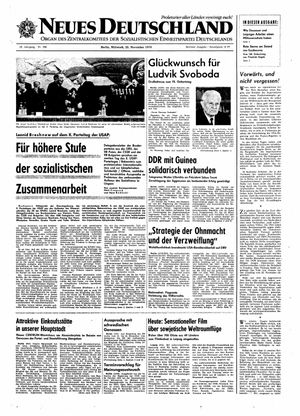 Neues Deutschland Online-Archiv on Nov 25, 1970