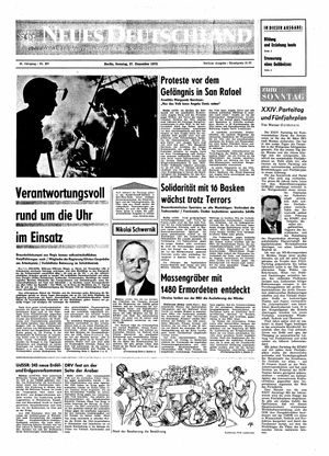 Neues Deutschland Online-Archiv vom 27.12.1970