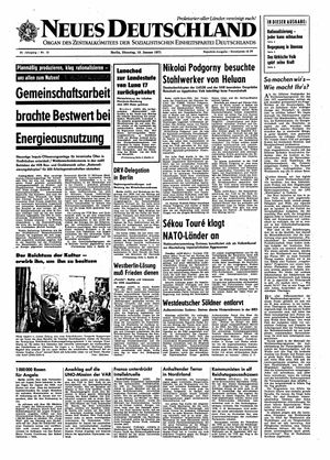 Neues Deutschland Online-Archiv vom 19.01.1971