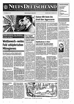 Neues Deutschland Online-Archiv vom 24.01.1971