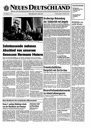 Neues Deutschland Online-Archiv vom 27.01.1971