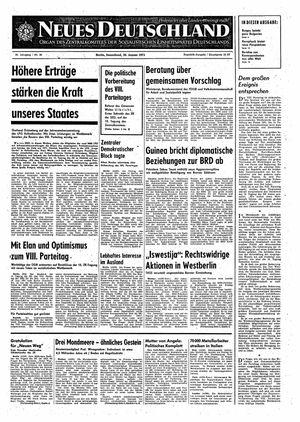 Neues Deutschland Online-Archiv on Jan 30, 1971