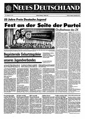 Neues Deutschland Online-Archiv vom 07.03.1971