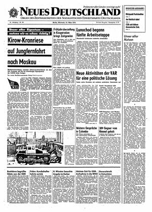 Neues Deutschland Online-Archiv vom 10.03.1971