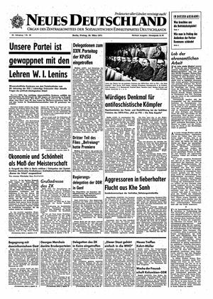 Neues Deutschland Online-Archiv vom 26.03.1971
