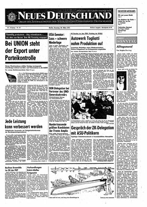 Neues Deutschland Online-Archiv vom 28.03.1971