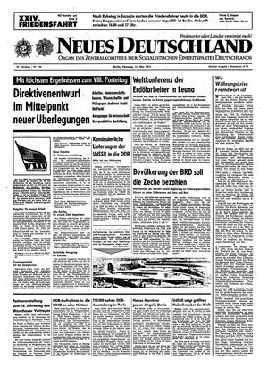 Neues Deutschland Online-Archiv vom 11.05.1971
